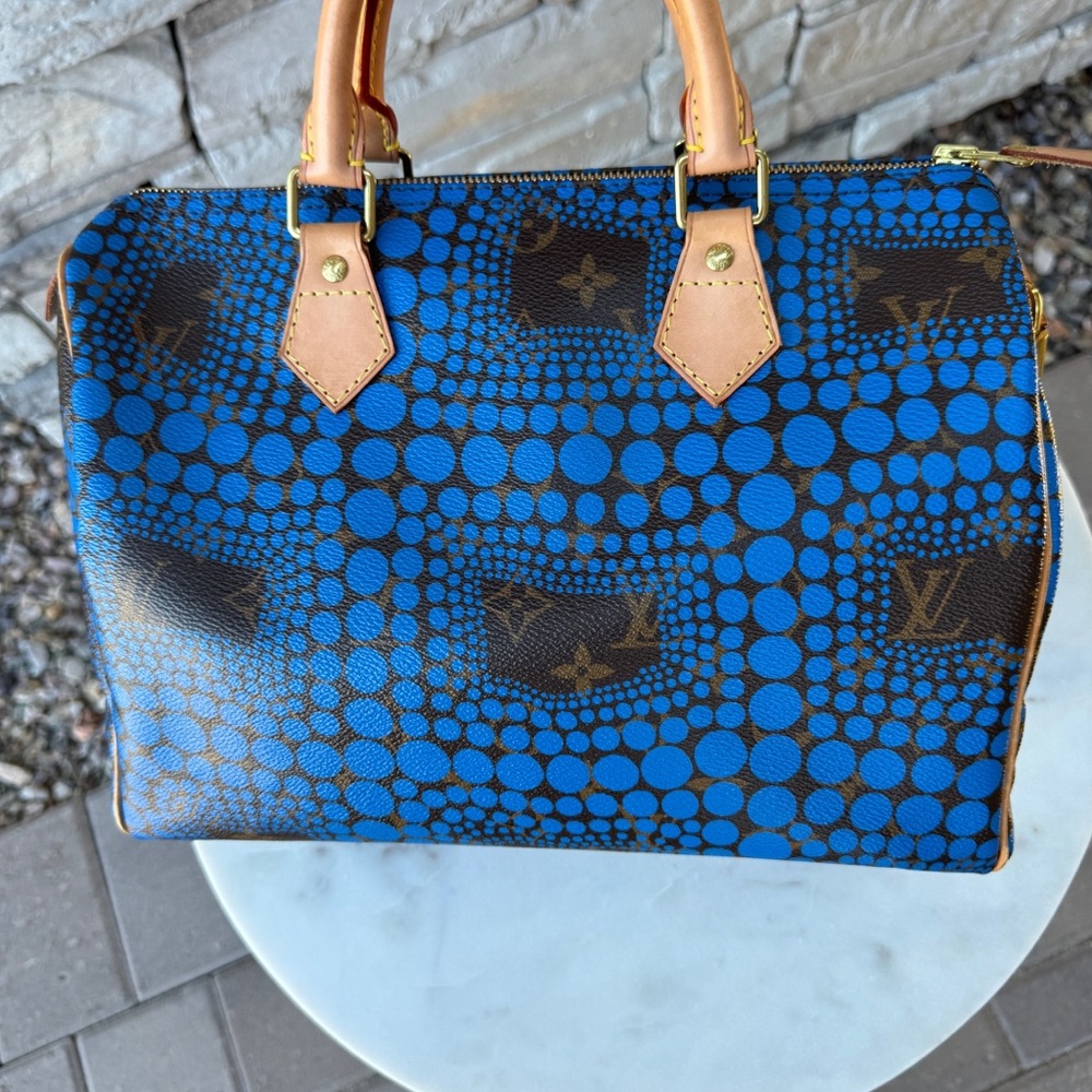 SOLD Louis Vuitton Monogram Kusama Town Speedy 30 - Picture 3 of 14